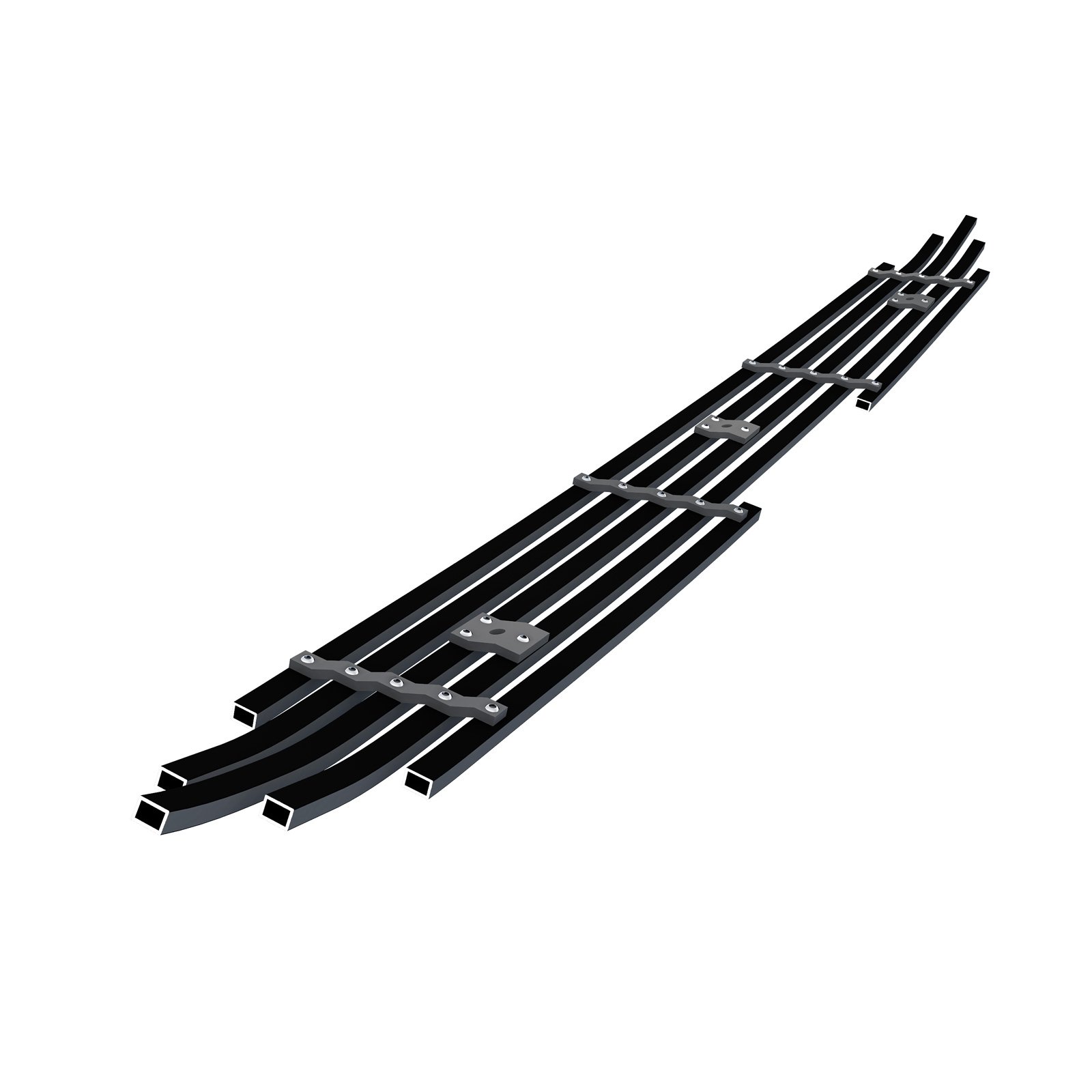 Fits 2015-2016 Honda CR-V Main Upper Black Stainless Steel Billet Grille - Image 2