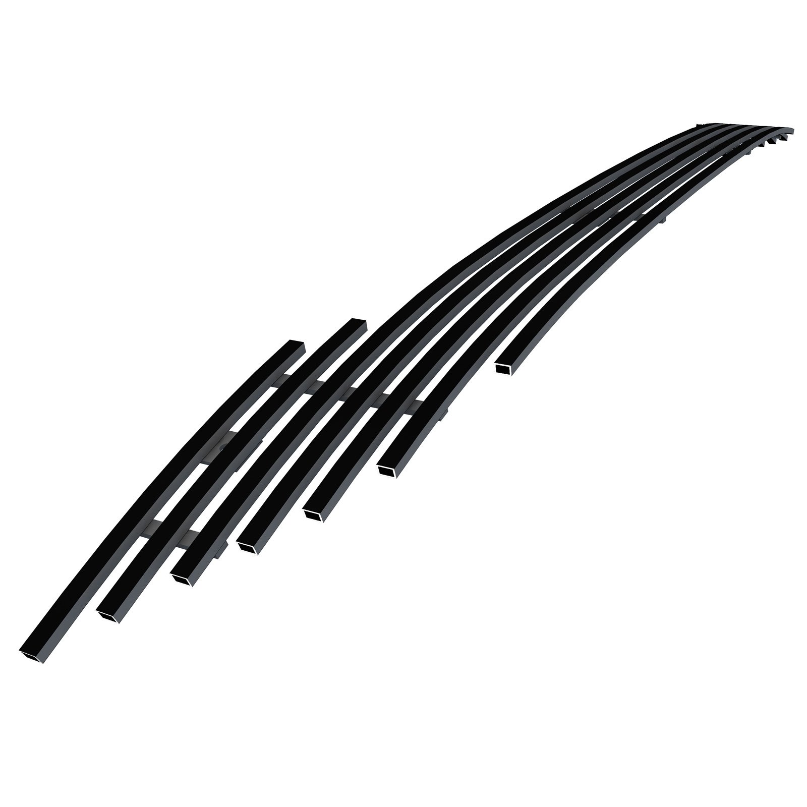 Fits 2007-2009 Honda CR-V Lower Bumper Black Stainless Steel Billet Grille