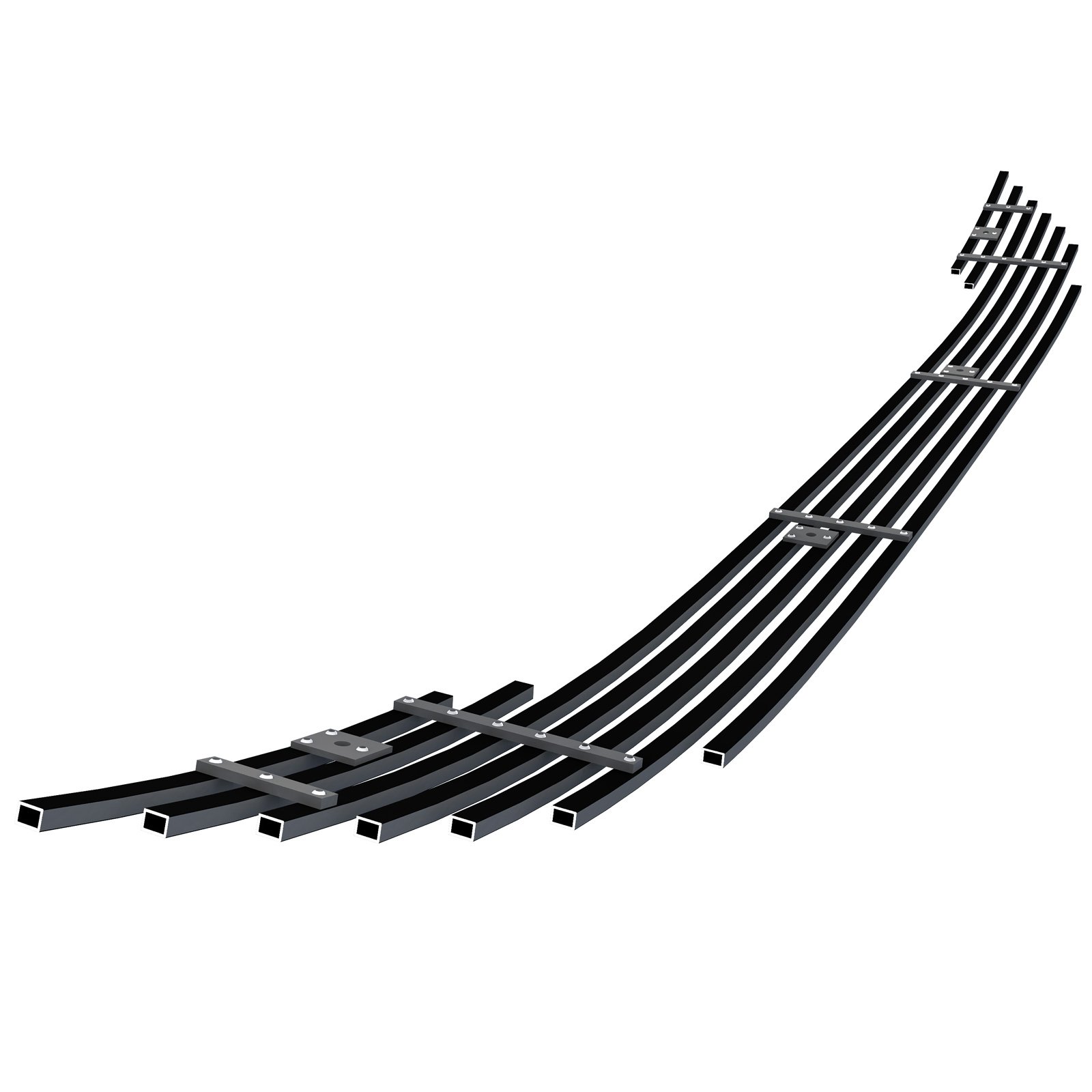 Fits 2007-2009 Honda CR-V Lower Bumper Black Stainless Steel Billet Grille - Image 2