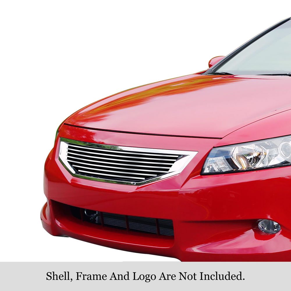 Fits 2008-2010 Honda Accord Sedan Main Upper Stainless Steel Billet Grille - Image 3