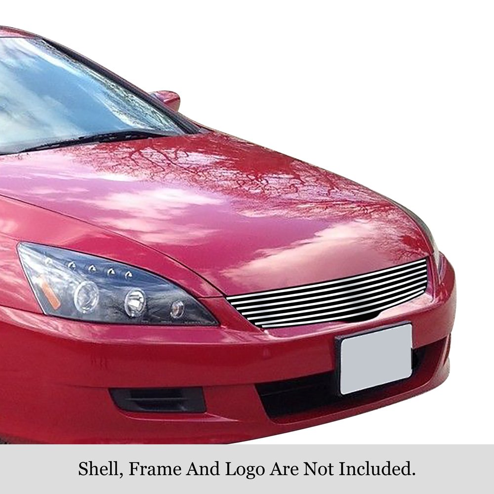Fits 2006-2007 Honda Accord Coupe Main Upper Stainless Steel Billet Grille - Image 3