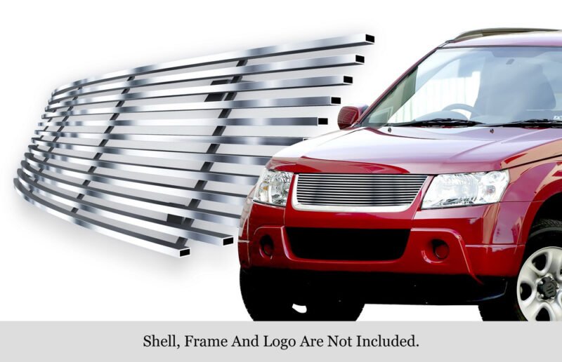Fits 2006-2012 Suzuki Grand Vitara Main Upper Stainless Steel Billet Grille - Image 2