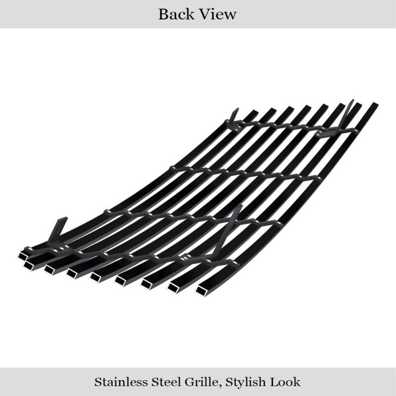 Fits 2006-2012 Suzuki Grand Vitara Main Upper Black Stainless Steel Billet Grille - Image 3