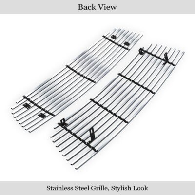 Fits 2006-2012 Suzuki Grand Vitara Main Upper + Lower Bumper Stainless Steel Billet Grille