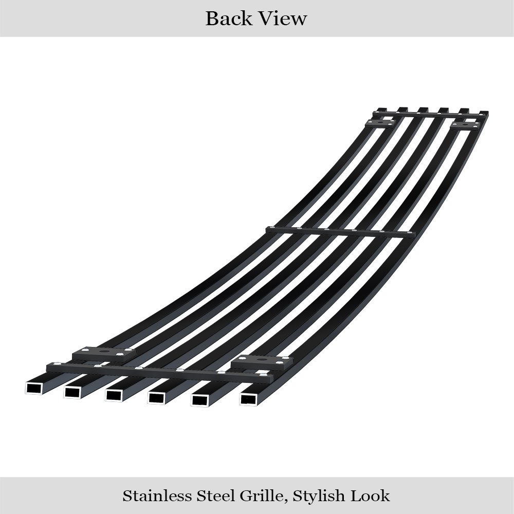 Fits 2009-2014 Nissan Maxima Lower Bumper Black Stainless Steel Billet Grille - Image 2