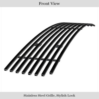 Fits 2003-2005 Nissan 350Z Lower Bumper Black Stainless Steel Billet Grille