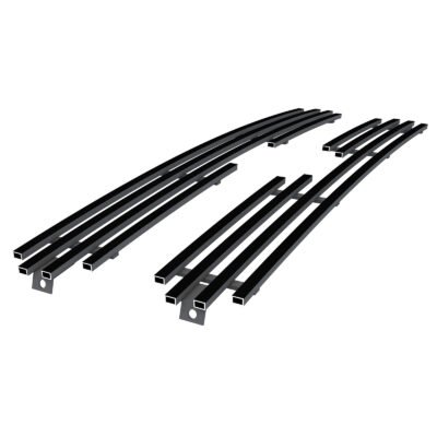 Fits 2000-2001 Nissan Xterra Main Upper Black Stainless Steel Billet Grille