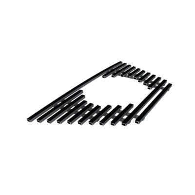 Fits 2009-2010 Nissan Murano Main Upper Black Stainless Steel Billet Grille