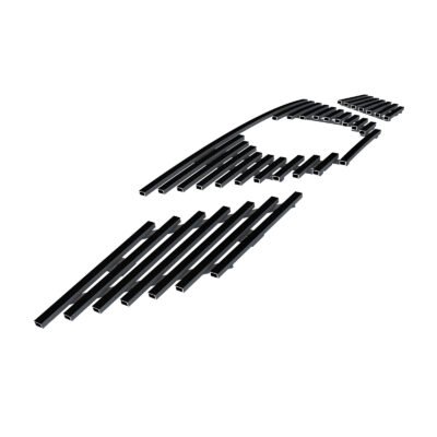 Fits 2014-2016 Nissan Rogue Main Upper Black Stainless Steel Billet Grille