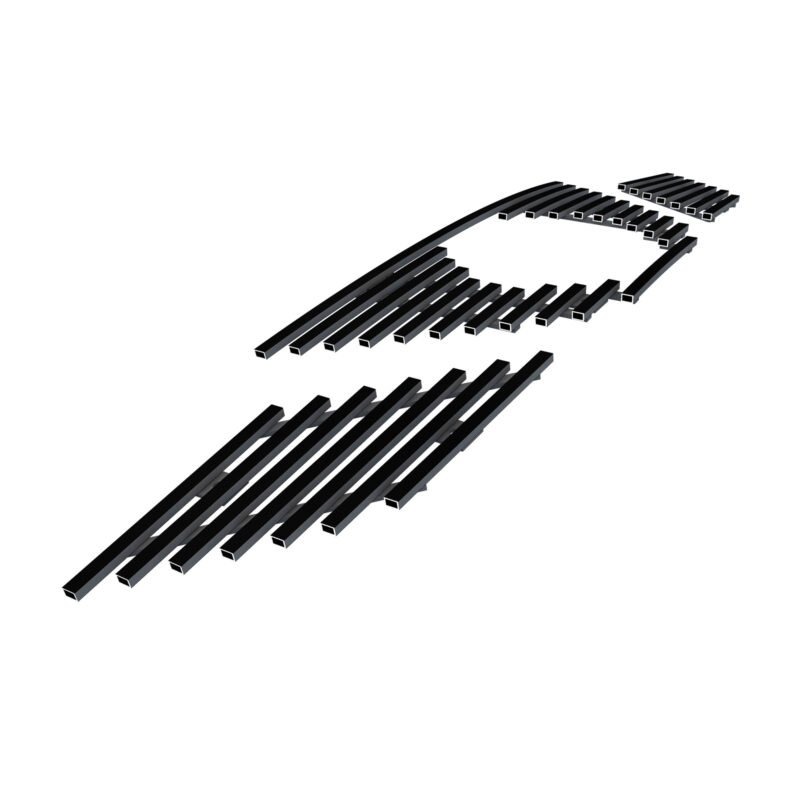 Fits 2014-2016 Nissan Rogue Main Upper Black Stainless Steel Billet Grille