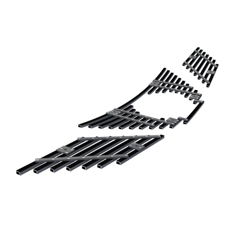Fits 2014-2016 Nissan Rogue Main Upper Black Stainless Steel Billet Grille - Image 2