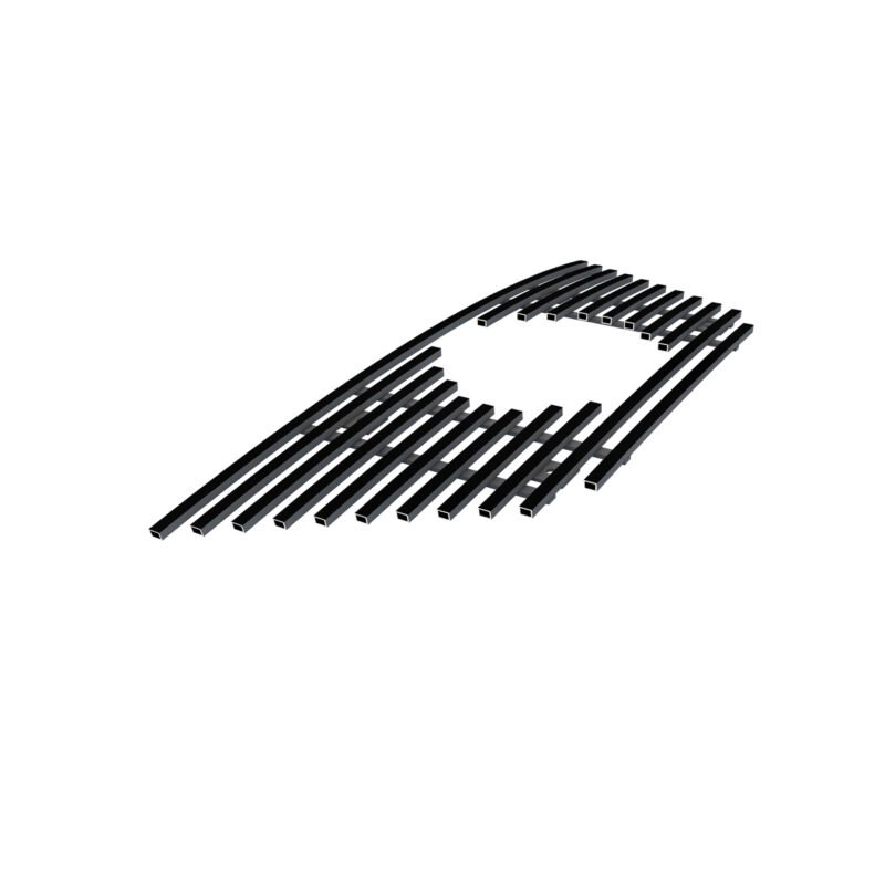 Fits 2017-2020 Nissan Rogue Main Upper Black Stainless Steel Billet Grille