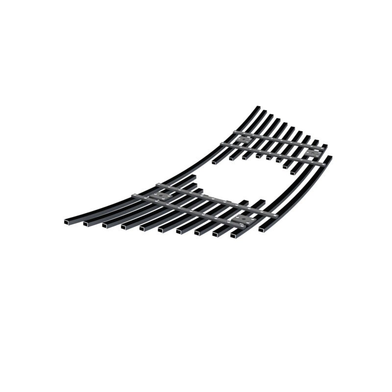 Fits 2017-2020 Nissan Rogue Main Upper Black Stainless Steel Billet Grille - Image 2