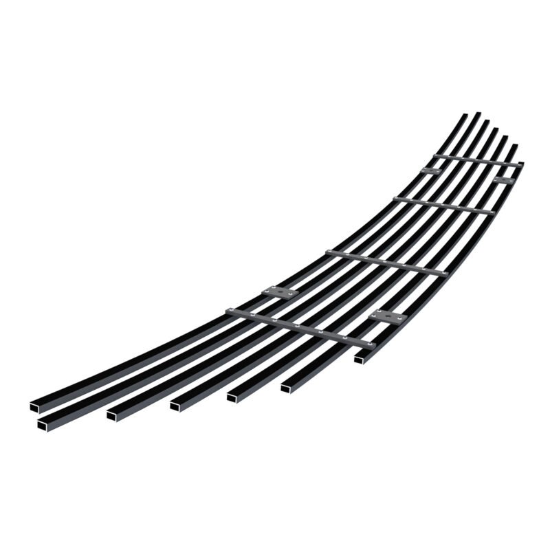 Fits 2017-2020 Nissan Rogue Lower Bumper Black Stainless Steel Billet Grille - Image 2