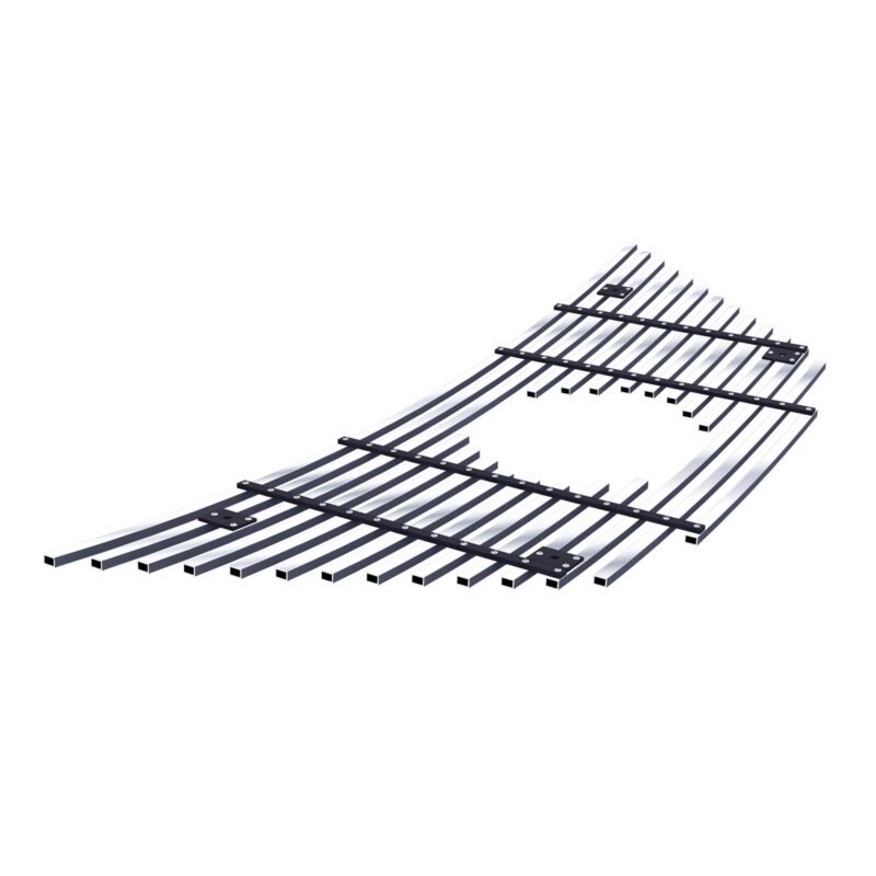Fits 2015-2018 Nissan Murano With Logo Show Main Upper Stainless Steel Billet Grille - Image 2