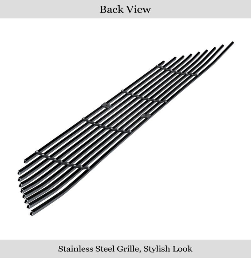Fits 2015-2018 Nissan Murano Lower Bumper Black Stainless Steel Billet Grille - Image 2