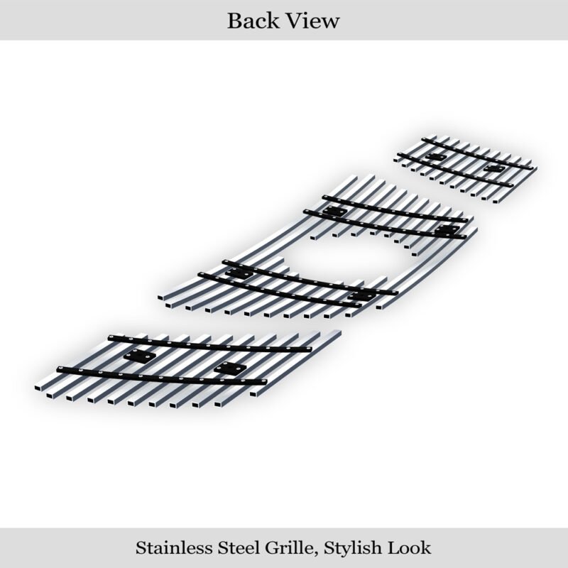 Fits 2005-2008 Nissan Frontier With Logo Show/2005-2007 Nissan Pathfinder With Logo Show Main Upper Stainless Steel Billet Grille - Image 2