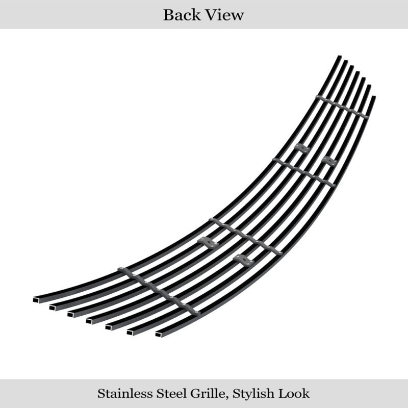 Fits 2003-2008 Nissan Murano Lower Bumper Black Stainless Steel Billet Grille - Image 2
