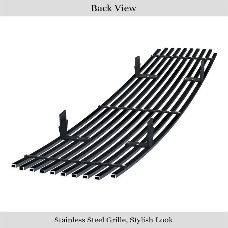 Fits 2009-2014 Nissan Maxima Main Upper Black Stainless Steel Billet Grille - Image 2