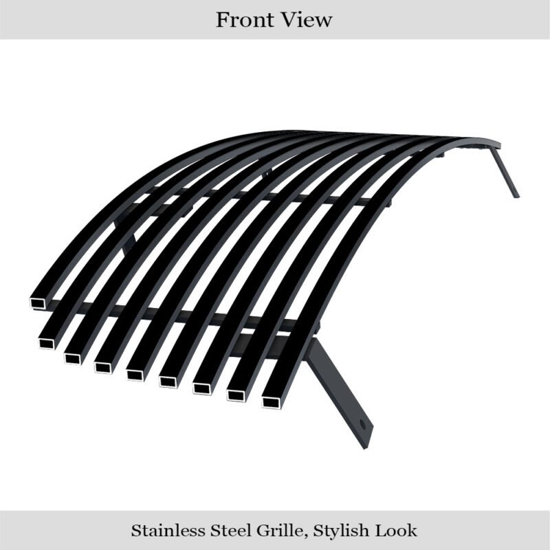 Fits 2004-2006 Nissan Sentra Main Upper Black Stainless Steel Billet Grille - Image 3