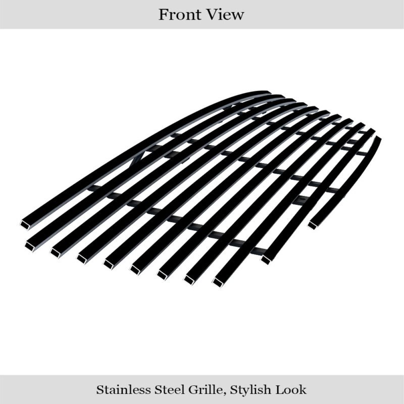 Fits 2005-2006 Nissan Altima All Models Main Upper Black Stainless Steel Billet Grille