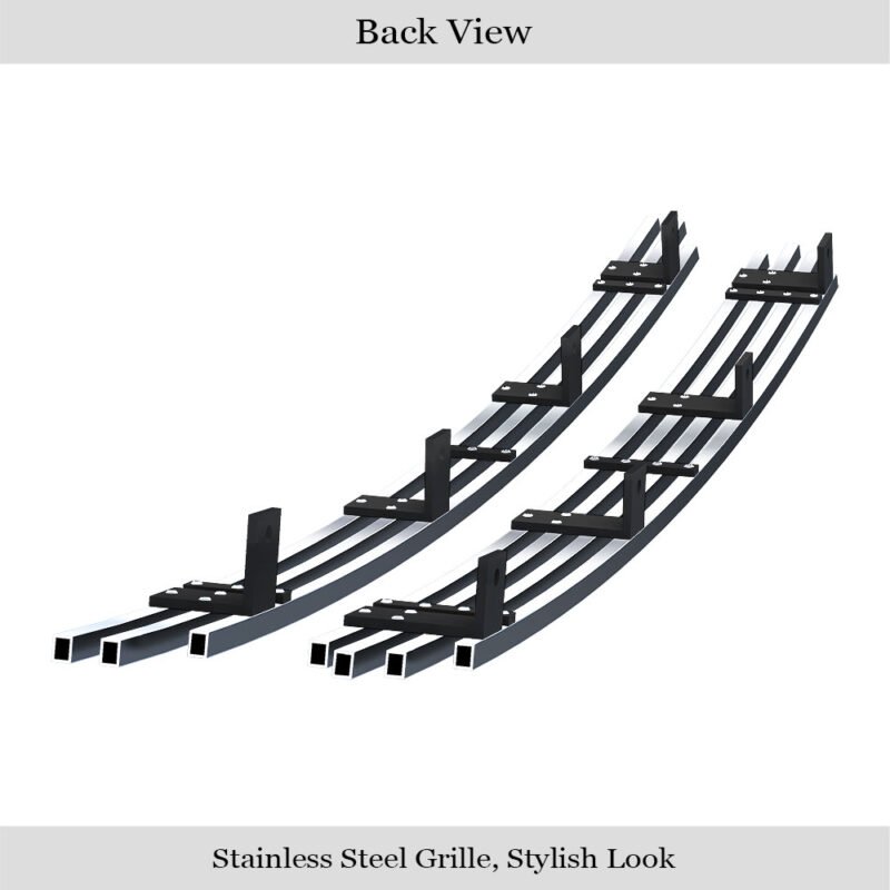 Fits 2001-2004 Nissan Frontier Main Upper Stainless Steel Billet Grille - Image 2