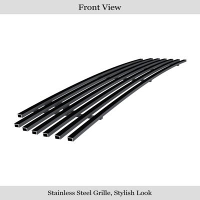 Fits 2001-2004 Nissan Frontier Lower Bumper Black Stainless Steel Billet Grille