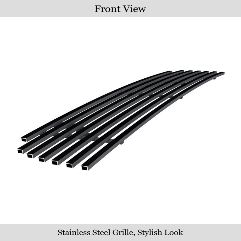 Fits 2001-2004 Nissan Frontier Lower Bumper Black Stainless Steel Billet Grille
