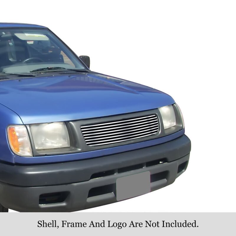 Fits 1998-2000 Nissan Frontier Main Upper Stainless Steel Billet Grille - Image 2