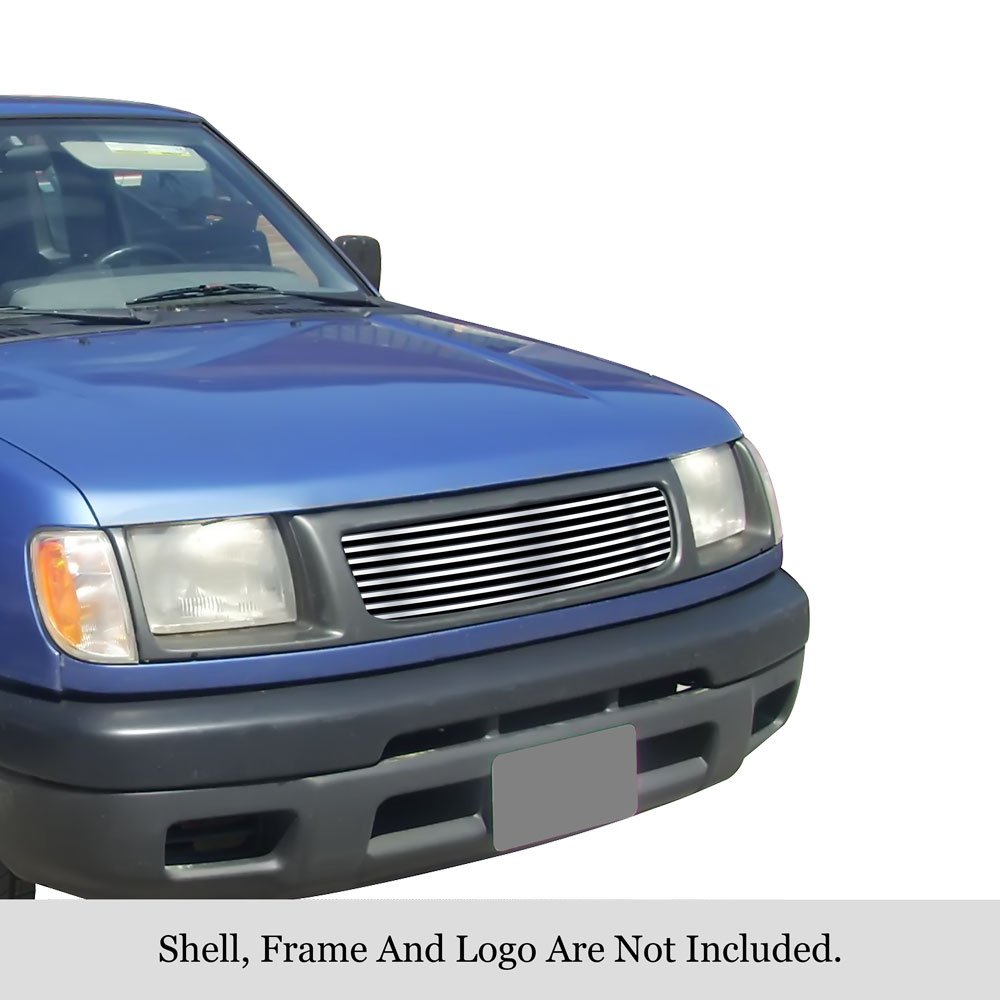 Fits 1998-2000 Nissan Frontier Main Upper Stainless Steel Billet Grille - Image 2