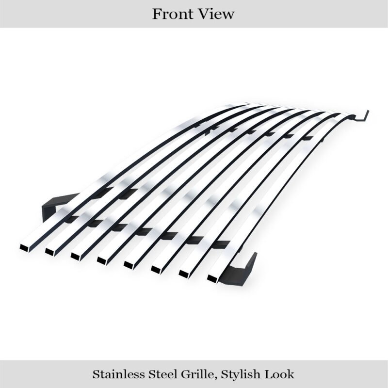 Fits 1998-2000 Nissan Frontier Main Upper Stainless Steel Billet Grille