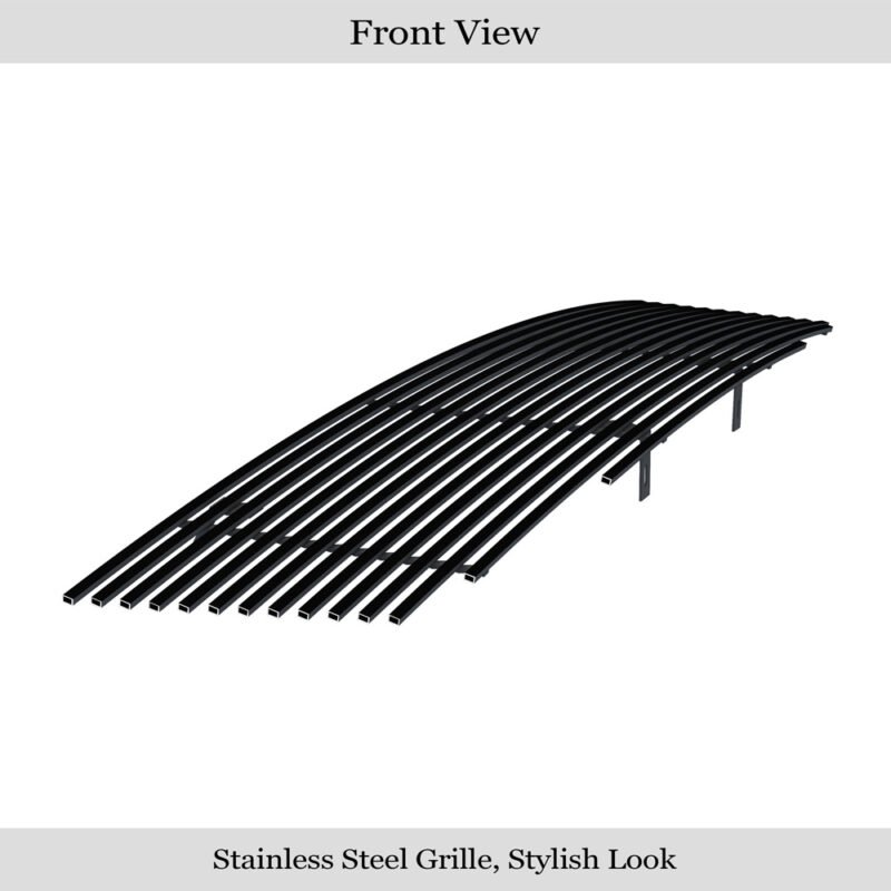 Fits 2005-2008 Nissan Frontier /2005-2007 Nissan Pathfinder Main Upper Black Stainless Steel Billet Grille