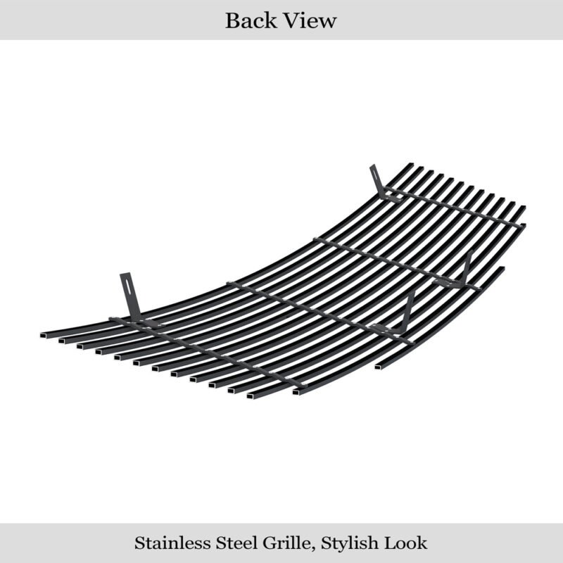 Fits 2005-2008 Nissan Frontier /2005-2007 Nissan Pathfinder Main Upper Black Stainless Steel Billet Grille - Image 3