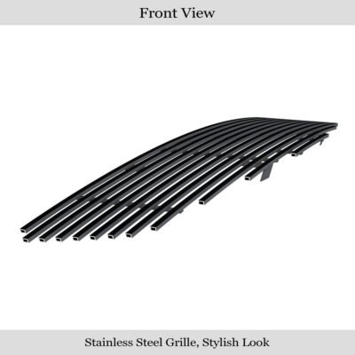 Fits 2007-2008 Nissan Maxima Main Upper Black Stainless Steel Billet Grille