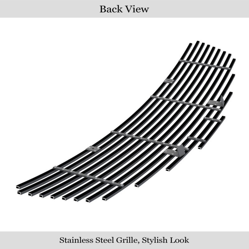 Fits 2007-2008 Nissan Maxima Main Upper Black Stainless Steel Billet Grille - Image 2