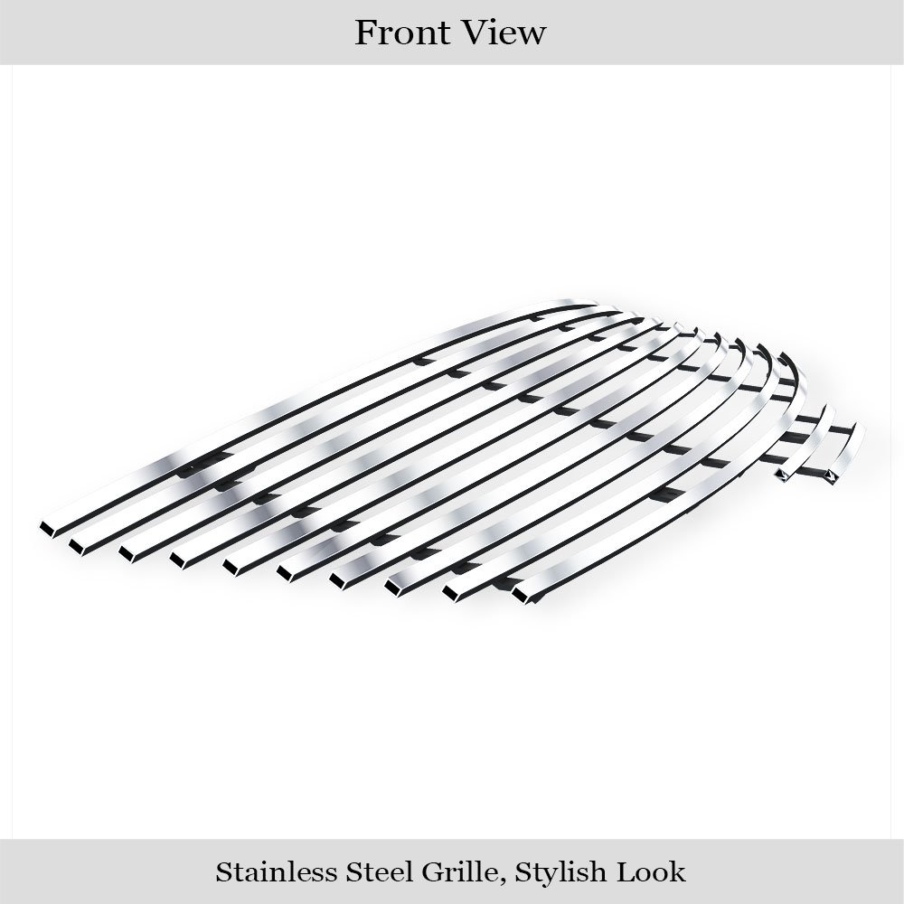 Fits 2007-2009 Nissan Altima Sedan Main Upper Stainless Steel Billet Grille