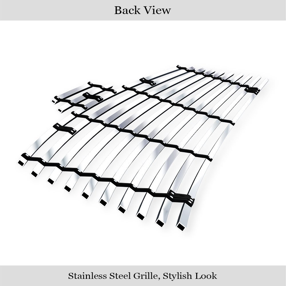 Fits 2007-2009 Nissan Altima Sedan Main Upper Stainless Steel Billet Grille - Image 2