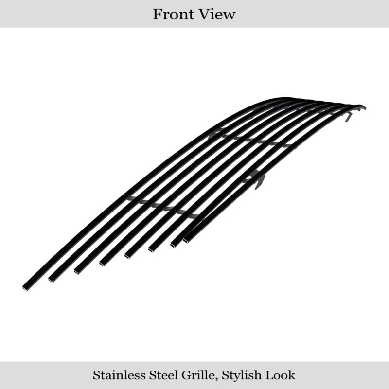 Fits 2007-2011 Nissan Versa Main Upper Black Stainless Steel Billet Grille