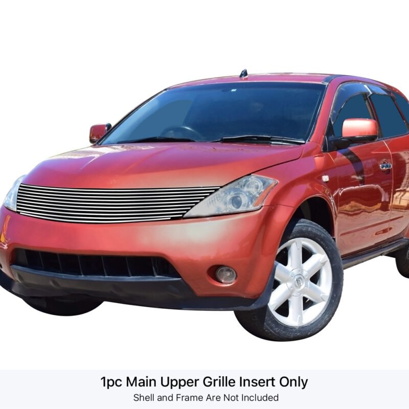 Fits 2003-2008 Nissan Murano Main Upper Stainless Steel Billet Grille - Image 2