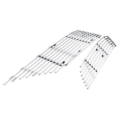 Fits 2003-2008 Nissan Murano Main Upper + Lower Bumper Stainless Steel Billet Grille