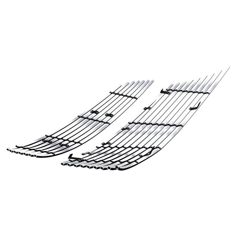 Fits 2003-2008 Nissan Murano Main Upper + Lower Bumper Stainless Steel Billet Grille - Image 3
