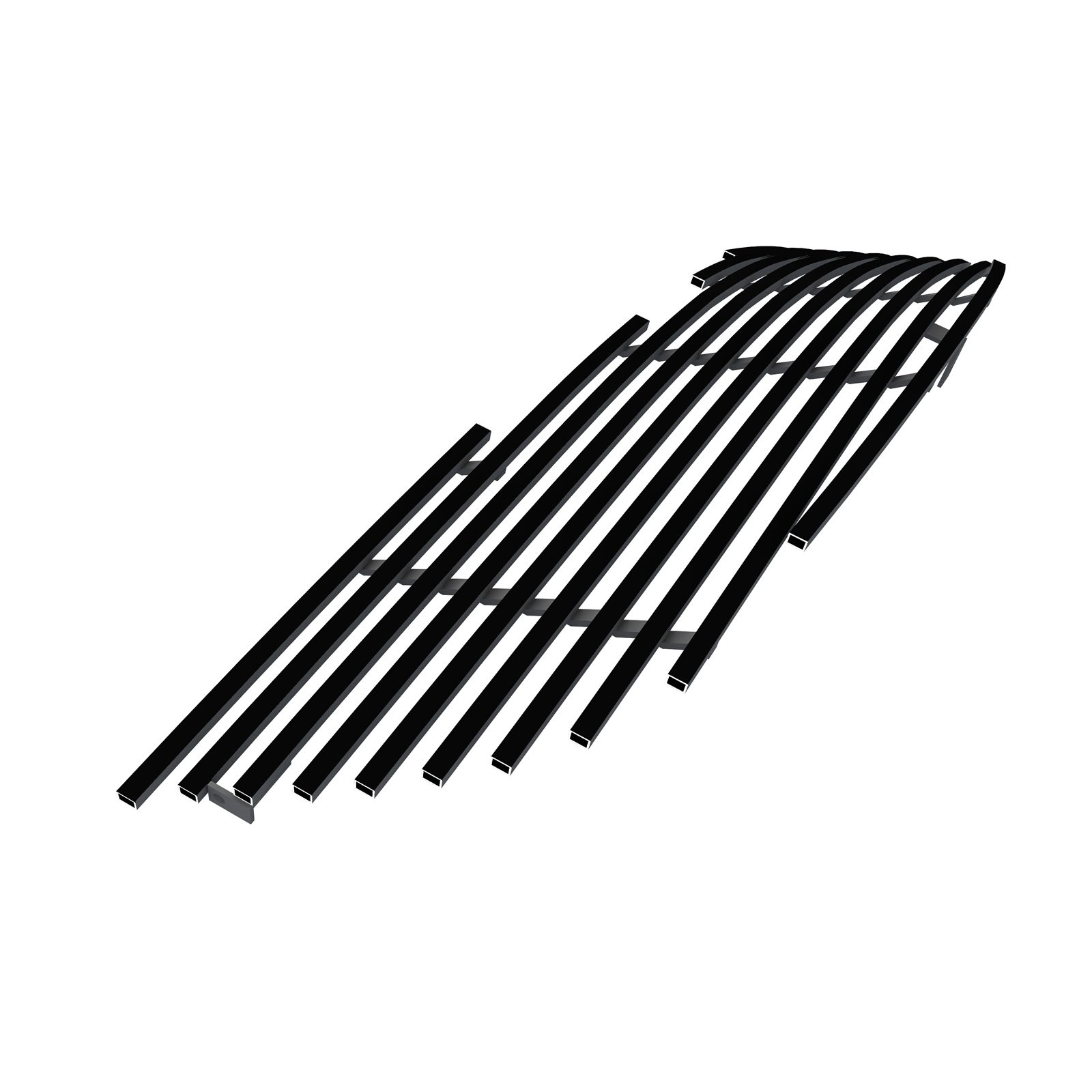 Fits 2004-2008 Chrysler Crossfire Main Upper Black Stainless Steel Billet Grille