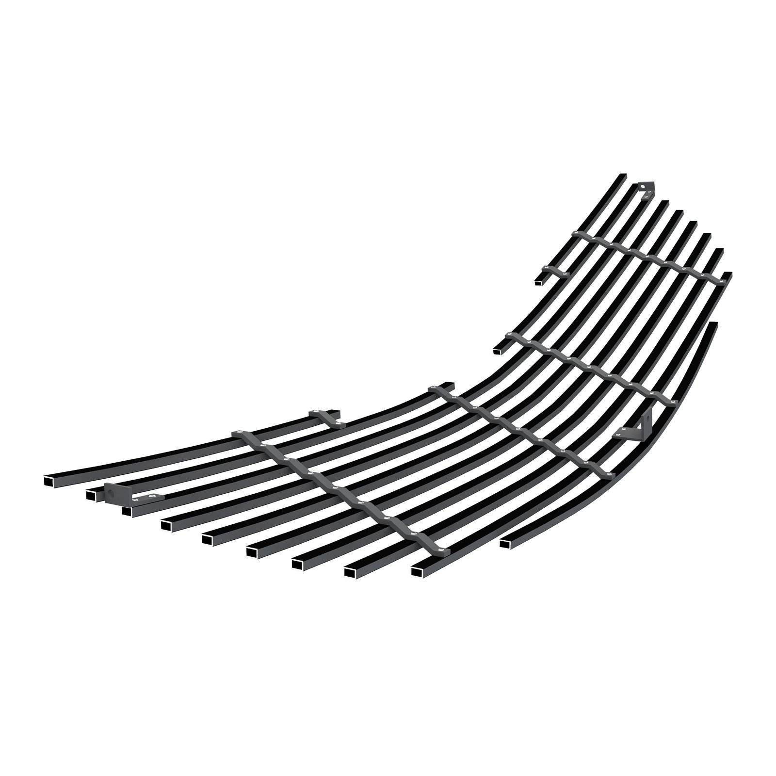 Fits 2004-2008 Chrysler Crossfire Main Upper Black Stainless Steel Billet Grille - Image 2