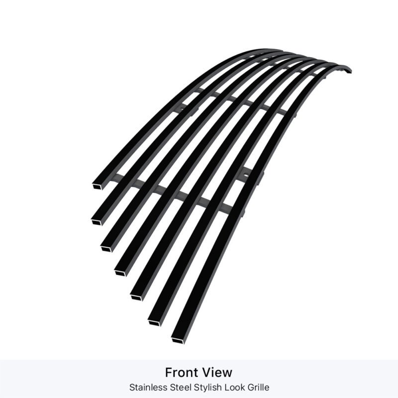 Fits 2005-2006 Hyundai Tiburon Lower Bumper Black Stainless Steel Billet Grille