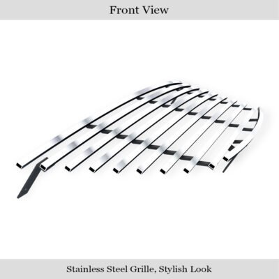 Fits 2009-2010 Hyundai Sonata Main Upper Stainless Steel Billet Grille