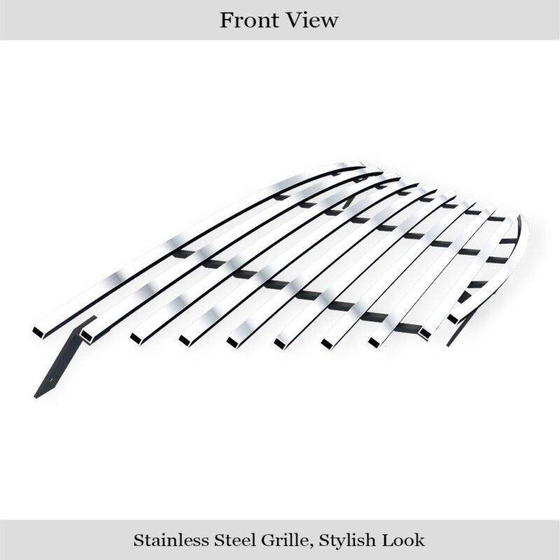 Fits 2009-2010 Hyundai Sonata Main Upper Stainless Steel Billet Grille