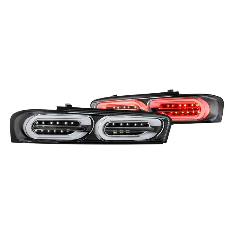 Fits ( Spyder ) Chevy Camaro 16-18 Factory Halogen ( Do Not Fit Factory LED Model ) LED Tail Lights - Sequential Turn Signal - Black