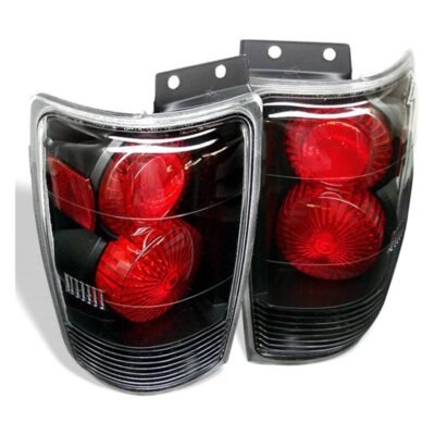 Fits Ford Expedition 97-02 Euro Style Tail Lights - Black