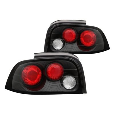 Fits Ford Mustang 96-98 Euro Style Tail Lights - Black