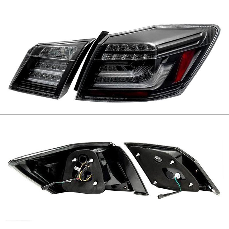 Fits Honda Accord 2013-2015 4DR ( Original LED Version ) LED Tail Lights - Black - Image 3